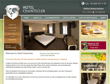 Tablet Screenshot of hotel-chantecler.be